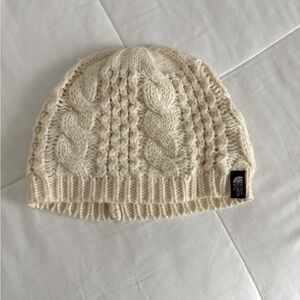 The North Face Knit Cream Beanie Size Small